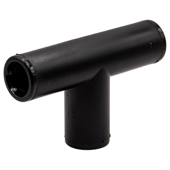 1/2" compression tee, drip irrigation fitting with .700 OD, for a three-way layout of polyethylene drip tubing, Bag of 15