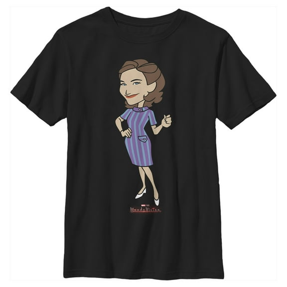 Boy's Marvel WandaVision Agatha Harkness  Graphic Tee Black X Large