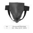 thumbnail image 4 of Boxing Groin Guard Shield PU Shock Resistance Protective Boxing Training Groin Protector Black, 4 of 8
