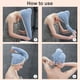 thumbnail image 3 of Terciopelo de coral suave Mujeres Instantáneo Secado Sombrero Microfibra Súper húmedo Curly Hair Care Wrap Linda gorra Loop Turban Toalla Baño Azul Luz Gris Guardurnaity HA010397-04, 3 of 6