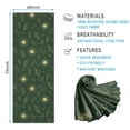 thumbnail image 2 of Dark Green Sun Planet Star Cloud Pattern Hot Yoga Mat Towel Non Slip for Hot Yoga - Quick-Drying Yoga Mat Cover with 4 Corner Pockets with Travel Bag - Hot Yoga Towel Non Slip 74"x26", 2 of 6