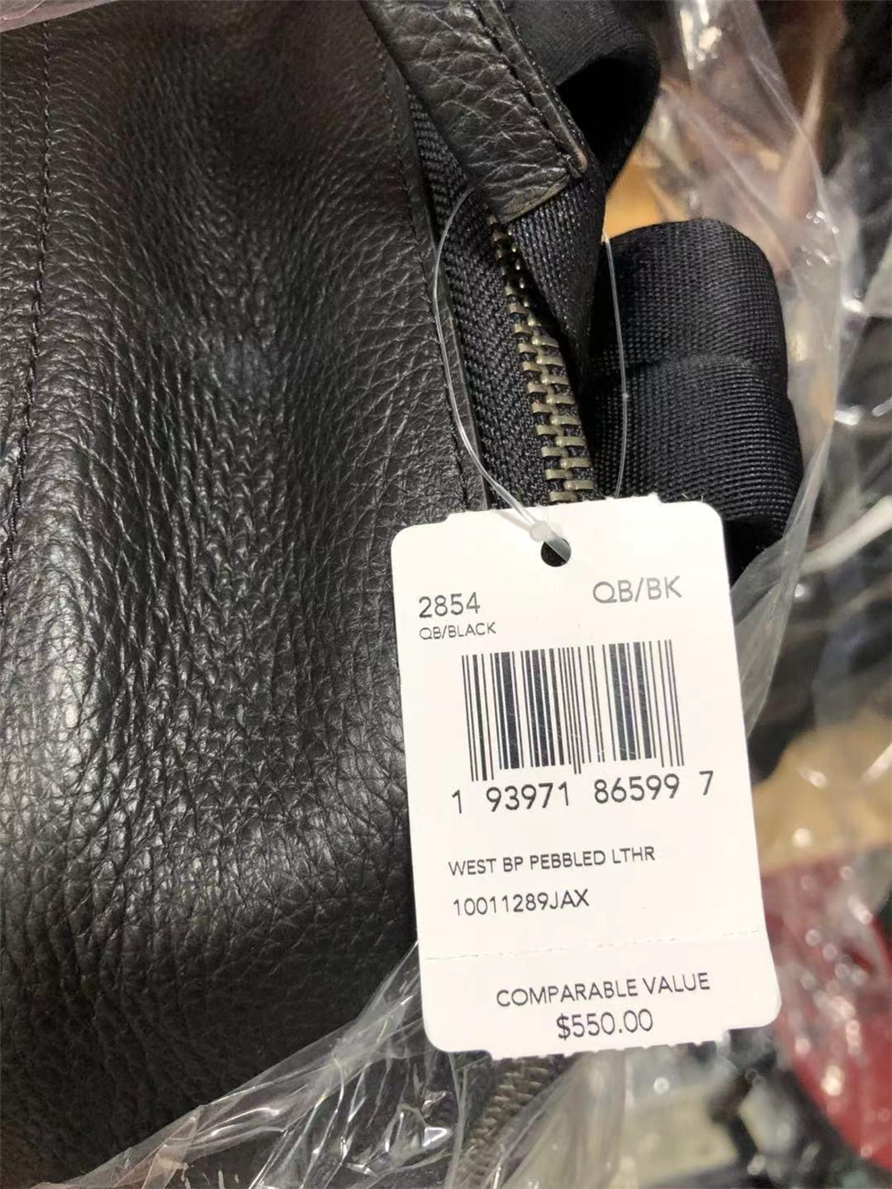 Coach 2854 Pebbled Leather West Backpack In Black - image 3 of 5