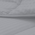 thumbnail image 5 of DNG Creations 3 Piece Damask Stripe Comforter 100% Egyptian Cotton 550 GSM Filling ( Oversized King Size ) All Season 800 Thread Count - Stripe Silver Colour, 5 of 6