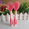thumbnail image 1 of Rendez les Repas Amusants et Faciles avec 2 Pcs Ensemble de Couverts Sensibles à la Chaleur pour Tout-Petits - Cuillère Fourchette d'Alimentation Pliable avec Boîte Portable et Ventouse pour l'Entraînement des Enfants, 1 of 4