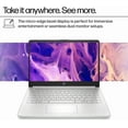 thumbnail image 3 of HP 14 Inch Student Business Laptop, Intel N150 CPU, 4GB RAM, 128GB UFS, Copilot AI, Windows 11 S, Silver, with Accessory, 3 of 8