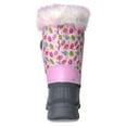 thumbnail image 4 of BURUDANI Kids Boys Girls Warm Snow Boots Insulated Waterproof Winter Ski Boots KSNOW PINK/OWL Size 5, 4 of 5