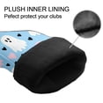 thumbnail image 4 of Golf Club Covers, LightBlue GhostHeart Premium PU Leather Driver Hybrid Putter Head Covers with Velvet Lining, Waterproof Golf Gifts for Men Women, 4 of 11