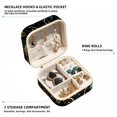thumbnail image 2 of Firefly Travel Portable Earring Organizer Decorative Box Necklace Holder: Square Jewelry Storage for Rings, Earrings, Necklaces, Bracelets, and More - Suitable for Girls and Women, 2 of 6
