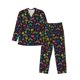 thumbnail image 1 of Balery Colorful Palms Pijama para Hombre de Dos Piezas con Manga Larga, Conjunto de Dormir y Descanso Suave con Bolsillos-X-Large, 1 of 7