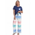 thumbnail image 6 of DAKIMOE Womens Pajama Sets 2 Piece Sets for Women Summer Sets Short Sleeve Pajamas Lounge Set Casual Sleepwear Loungewear PJS, S-XXL, 6 of 9
