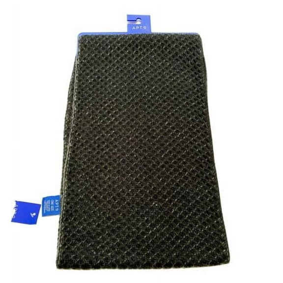 Apt. 9 Winter Knit Scarf – Black and Grey Textured