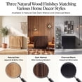 thumbnail image 4 of Dayalane 31" Modern Sideboard Buffet Cabinet with Storage, Arched 2 Doors Entryway Accent Cabinet, Natural Wooden Coffee Bar Station Credenza TV Media Console for Living Room, 4 of 10