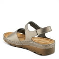 thumbnail image 5 of Flexus Women's ARIEL Slingback Wedge Sandals Pewter EU 37 / US 6.5 - 7, 5 of 5