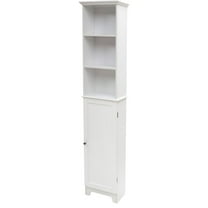 Redmon Shaker Style Tall Floor Shelf with Lower Cabinet