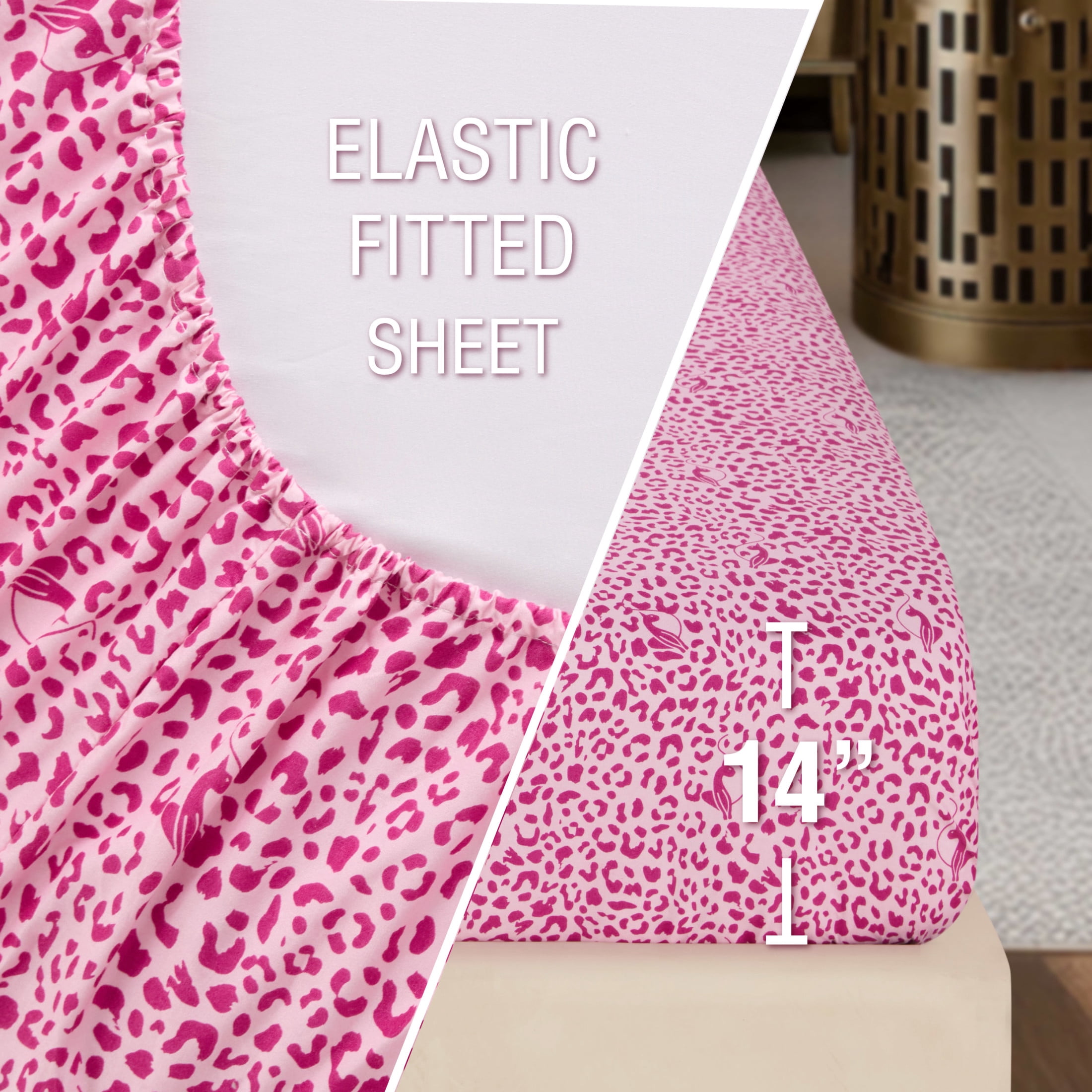 Baby Phat Tossed Logo 8-Piece Reversible Comforter Bed in a Bag, Pink, King