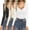 Black/Beige/White, variant on 3 Pack Long Sleeve Shirts for Women Deep V Neck Basic Thermal Tops Base Layer Undershirts