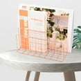 thumbnail image 2 of Metal Storage Holder File Filling Rack Home Office Desktop Bookshelf Magazine Poster Storage Rack Desktop Organizer Decorations, 2 of 12