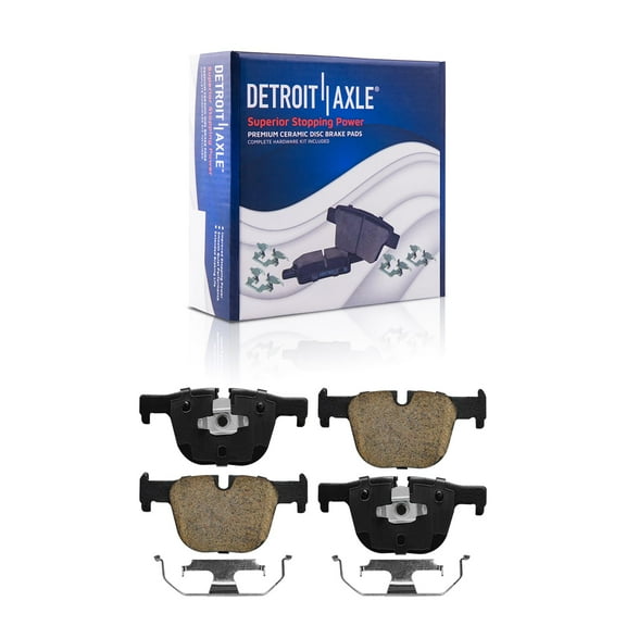 Detroit Axle - Rear Ceramic Brake Pads Replacement for BMW 328i 330i 335i 340i 428i 430i 435i 440i xDrive Gran Coupe Activehybrid 3