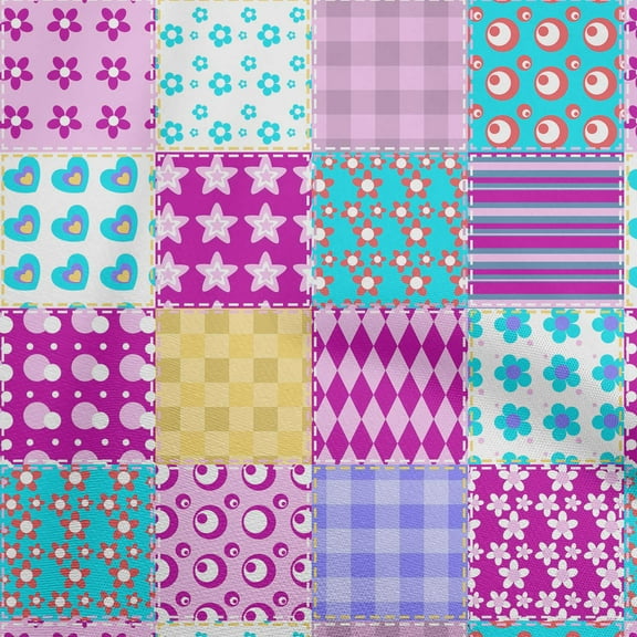 oneOone Polyester Spandex Light Pink Fabric Florals Sewing Material Print Fabric By The Yard 56 Inch Wide