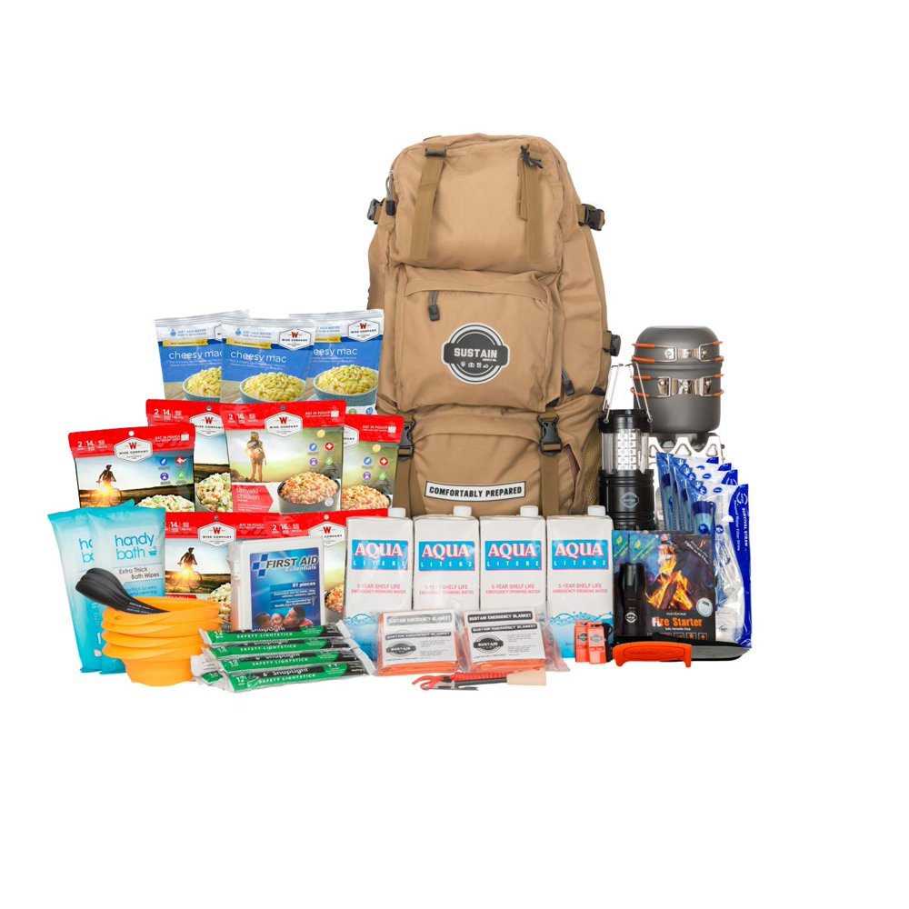 Sustain Supply Co. Premium Emergency Survival Bag/Kit Be Equipped