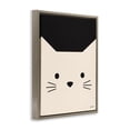 thumbnail image 4 of Stupell Industries White Cat Close Up Animals Painting Brown Floater Framed Canvas Art Print Wall Art, 25 x 31, 4 of 10