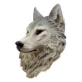 thumbnail image 4 of Ebros Large Gray Timber Wolf Head Wall Decor Plaque 16.5"Tall Taxidermy Art Decor, 4 of 8