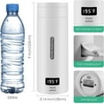 thumbnail image 3 of Bouilloire Électrique de Voyage Portable Petite Bouilloire Chauffe-Eau, Cafetière Mini 380 ml Électrique en Acier Inoxydable 304 Sans BPA avec 4 Réglages de Température et Fonction d'Arrêt Automatique, par COSHCYMO, Bleu, 3 of 8