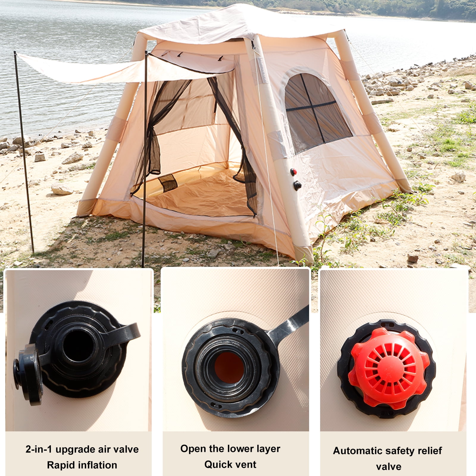 Portable Inflatable Shelter Tent- with air pump