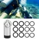 thumbnail image 4 of Botella de Almacenamiento de Cilindro de Buceo y Junta Tórica de Sellado de Válvula, Mini Botella de Cilindro de Buceo de Aleación de Aluminio Con 12 Juntas Tóricas de Caucho, 4 of 7