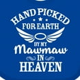 thumbnail image 4 of Inktastic Handpicked for Earth by My Mawmaw in Heaven with Angel Wings Boys or Girls Baby Bib, 4 of 4
