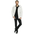 thumbnail image 5 of Wantdo Men's Plus Size Jacket Warm Winter Coat Recycled Hooded Puffer Jacket White XL, 5 of 12
