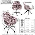 thumbnail image 7 of Whosucclay Pink Heart Leopard Print Curved Back Chair Slipcover Stretch Dining Chair Cover Removable Kitchen Chair Cover Modern Bar Stools Covers for Kitchen Party Banquet Decor, 7 of 7