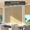 thumbnail image 2 of Red Lantern Burnt Bamboo Cordless Window Shade - Tortoise 72" W, 2 of 8
