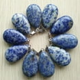 thumbnail image 3 of K-KED Wholesale 10pcs Natural Sodalite Stone Water Drop Pendants 25x40mm Necklaces, 3 of 4