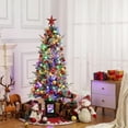 thumbnail image 2 of Senfot 4.5ft Pre-Lit Artificial Small Christmas Tree, Snow Flocked Xmas Tree Includes 150 Led Lights, Christmas Home Decor 2pcs, 2 of 6