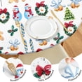 thumbnail image 4 of Multicolor Christmas Pattern Round Fitted Tablecloth with Elastic Edge,Dining Table Cover Waterproof,Outdoor Round Tablecloth for Camping,Dining,Indoor and Outdoor, 4 of 7