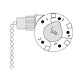 thumbnail image 4 of Zing Ear ZE-268S5 4 Speed 4 Way 5 Wire Rotary Speed Control Pull Chain Switch for Ceiling Fans - Antique Brass, 4 of 5