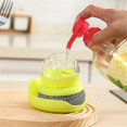 thumbnail image 5 of Kitchen Wash Pot Dish Brush Washing Utensils with Automatic Soap Liquid Dispenser Household Cleaning Accessories B, 5 of 5