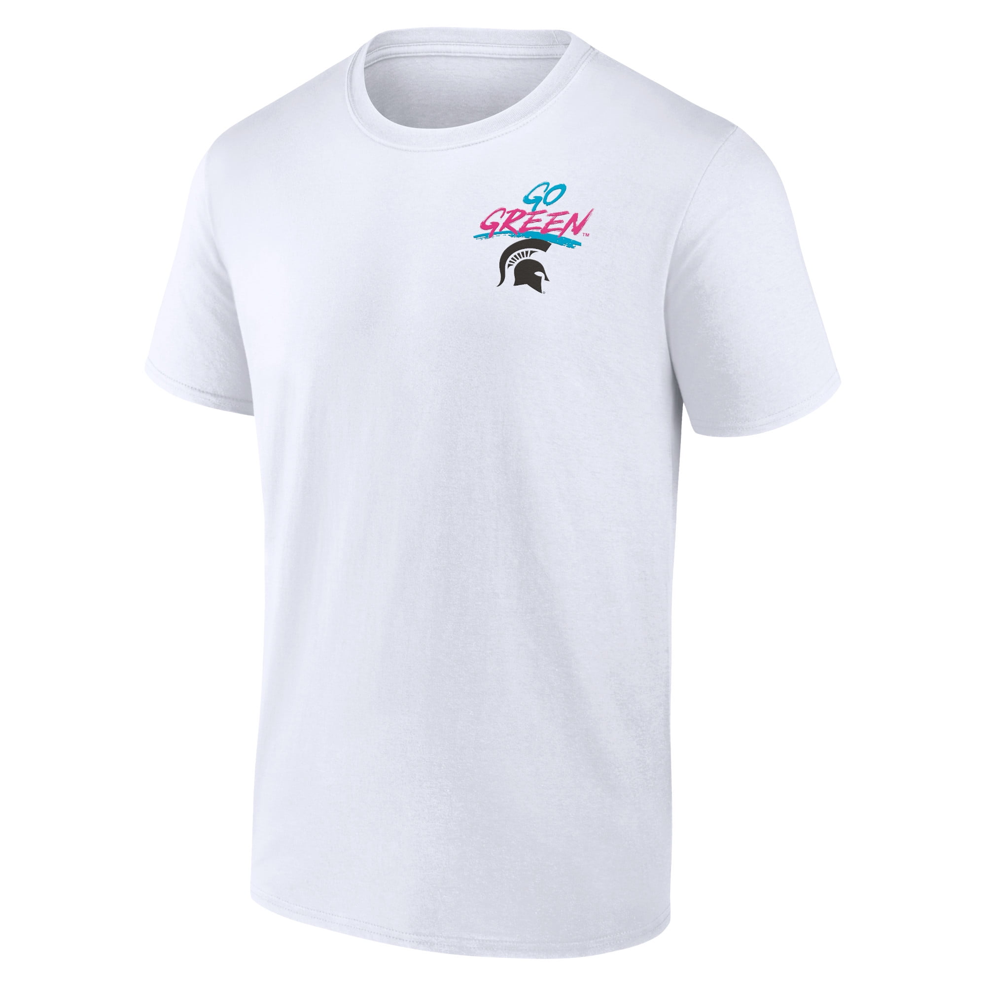 Men's White Michigan State Spartans Surf Break T-Shirt