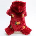 thumbnail image 6 of Exquisite Pattern Pet Clothes - Super Soft Coral Fleece - Winter Pajamas Jumpsuit - Outdoor Decor - Cozy Pet Attire, 6 of 8