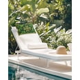 thumbnail image 6 of St. Patrick's Day Outdoor Head Resting Pillows with Insert Yellow Green Shamrock Celtic Knot Geometric 2 Pack Waterproof Lumbar Pillows with Adjustable Strap for Patio Recliner Beach Chair, 12"x20", 6 of 7
