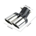 thumbnail image 2 of Qholemyo Car Modified Exhaust Pipe Stainless Steel Car Exhaust Pipe Modified Tailpipe Cover Decoration Tailpipe Exhaust Cover Exhaust Tip, 2 of 5