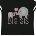 thumbnail image 4 of Inktastic Big Sis Elephant Girls Toddler T-Shirt, 4 of 5