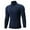 Navy, variant on SUYIDA Mens Crew Neck Sweater Pullover,Arrival Sweater: Half High Neck Casual Solid Color Knit Layer
