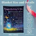 thumbnail image 2 of Kainsy Happy Birthday Gifts for Girl,Butterfly Girl Birthday Gifts Ideas from Parents Grandparents Sister Friends Butterflies Birthday Decorations Blanket for Girl 50 "X60(40"x50"), 2 of 6