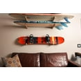 thumbnail image 3 of Vagabond Racks Bamboo Snowboard Wall Mount – Eco-Friendly Horizontal Display Rack & Storage Holder, 3 of 7