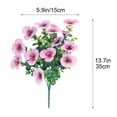 thumbnail image 3 of Flores de Pensamiento Artificiales con Tallos Realistas para Decoración del Hogar, Oficina, Bodas, 35x15 cm, Reutilizables, de Bajo Mantenimiento, 3 of 6