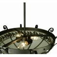 thumbnail image 2 of Meyda Tiffany 135848 Florentine 3 Light 24" Wide Semi-Flush Bowl Ceiling Fixture - Black, 2 of 7
