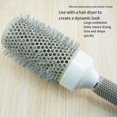 thumbnail image 4 of Ceramic Roller Comb Curly Heat Conduction Air Cylinder Aluminum Tube Roller Comb Styling Hair Comb, 4 of 9