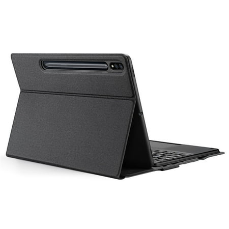 Randolph Suitable For Samsung Tab S7 Plus Keyboard, Ultra-thin Leather Case With Pen Holder